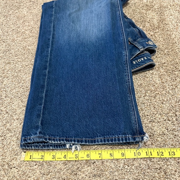 AE Strigid Super High-Waisted Baggy Wide-Leg Ankle Jeans - Picture 7 of 10